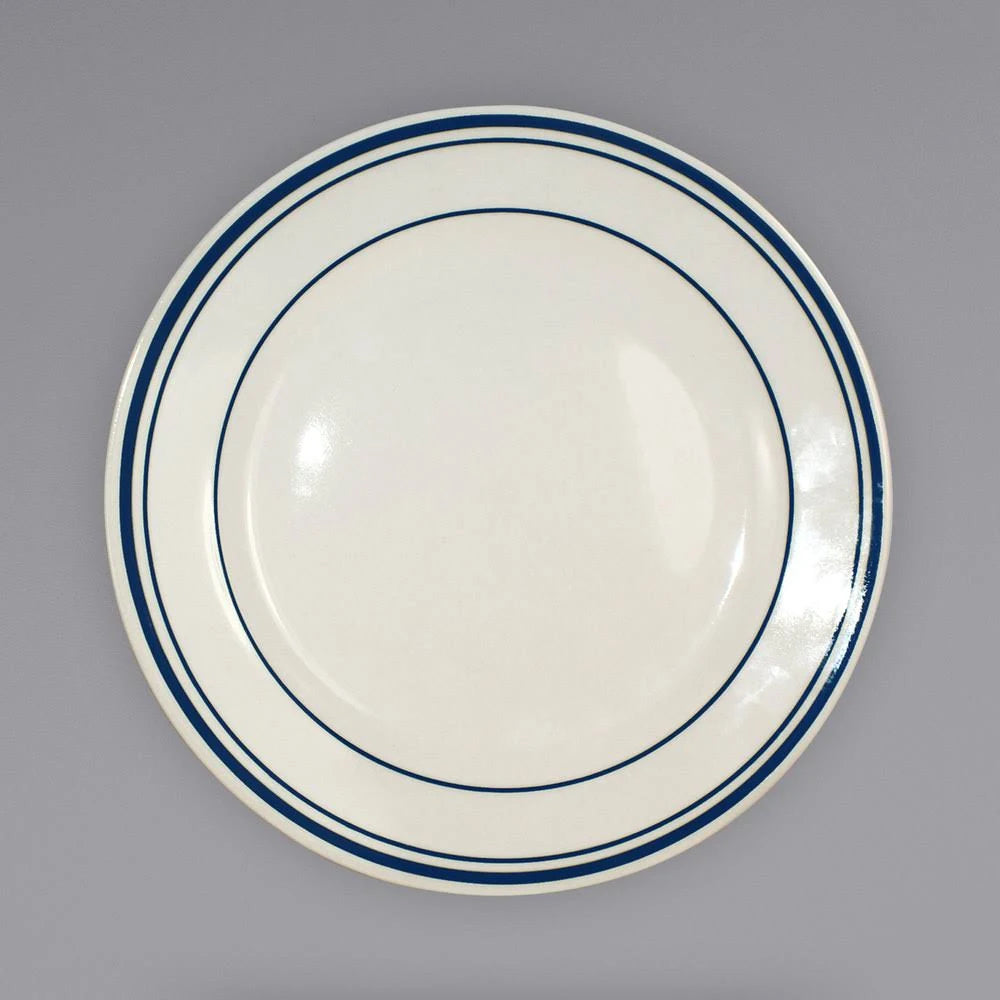 Warm White Stoneware Luncheon Plate E16072