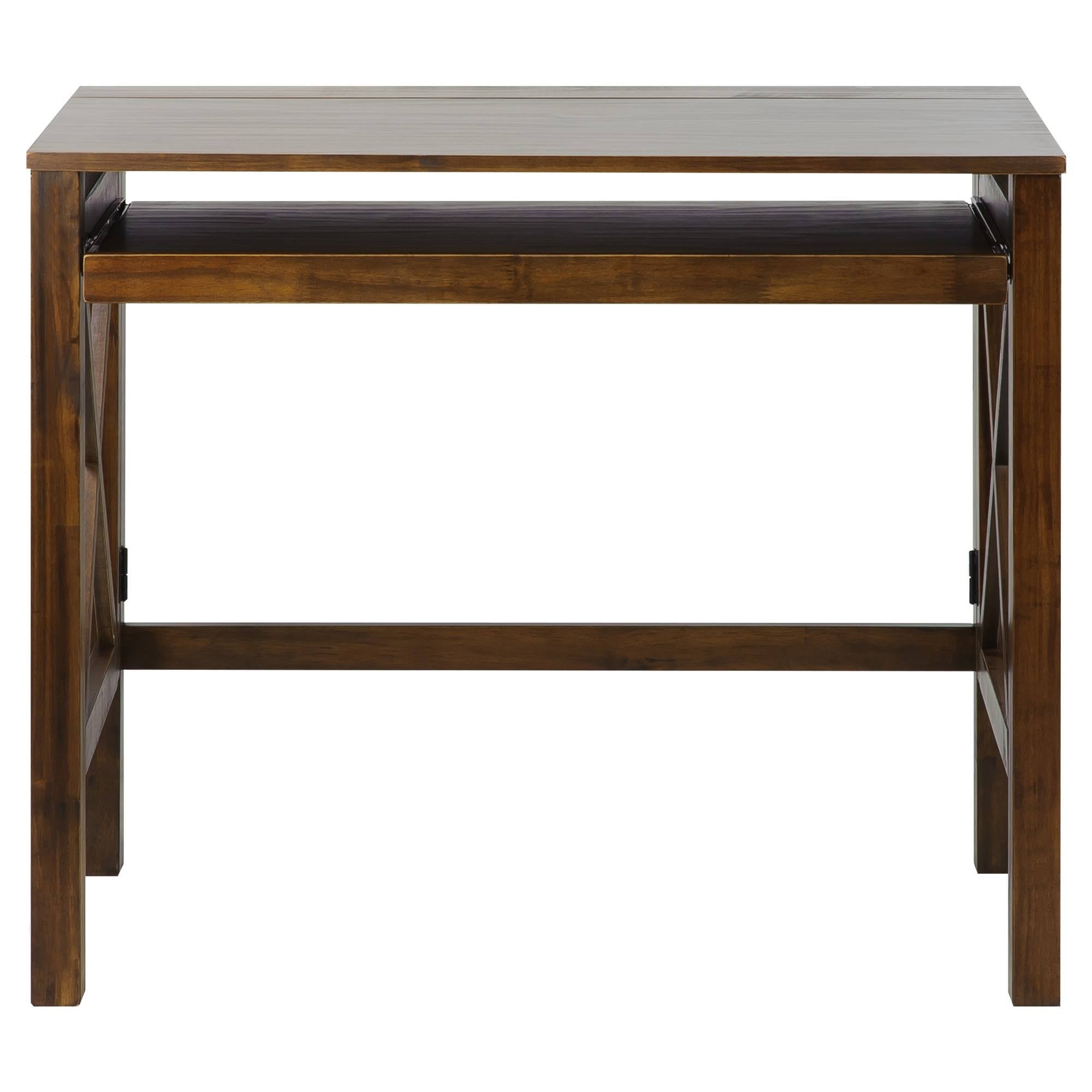 Warm Brown Folding Desk with Pull Out M810301
