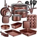 20 Piece Non Stick Pots and Pans Cookware and Bakeware Set J2455