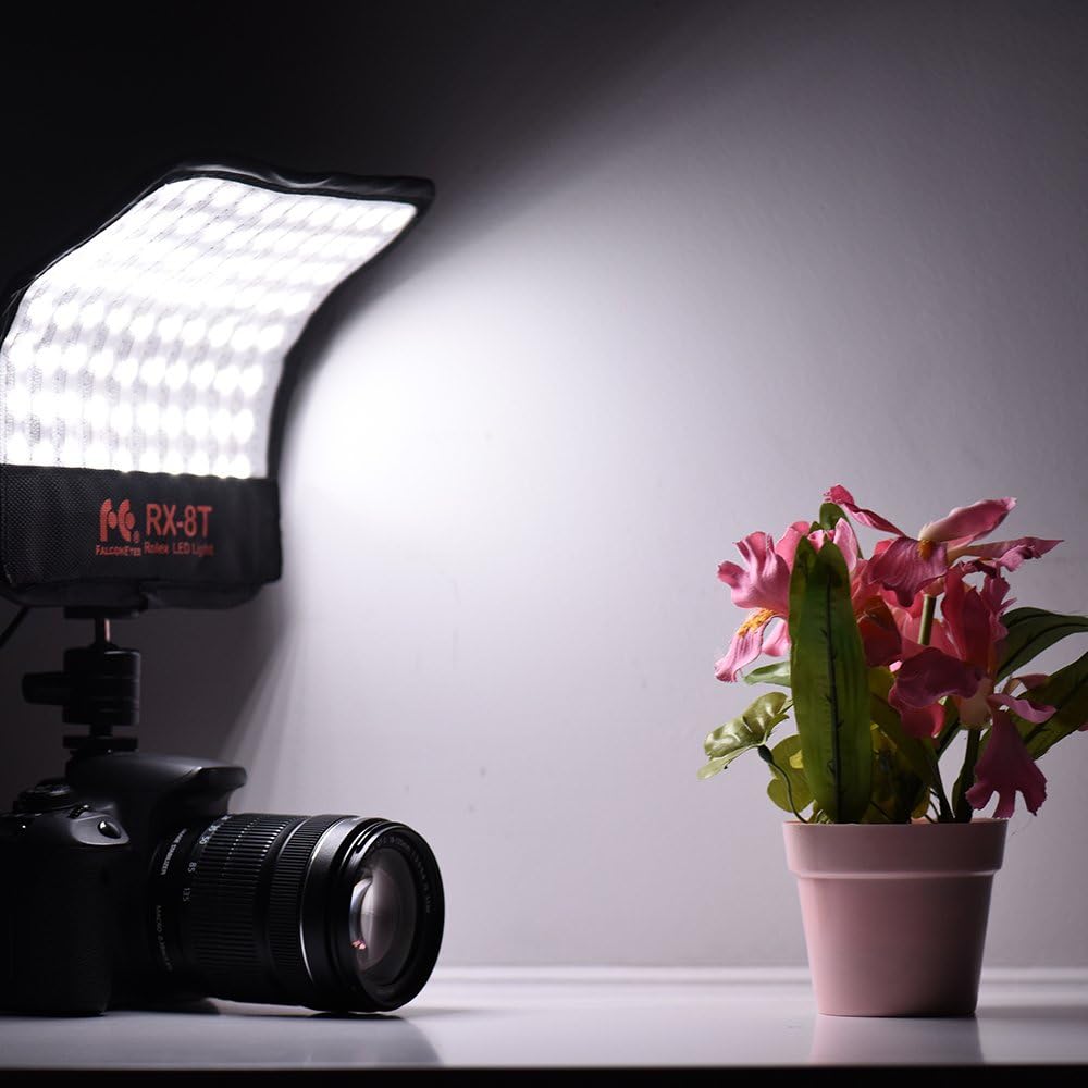 Foldable Flexible LED Light Panel Kit 5600K CRI95 On-Camera Lamp Daylight Splash-Proof R27113