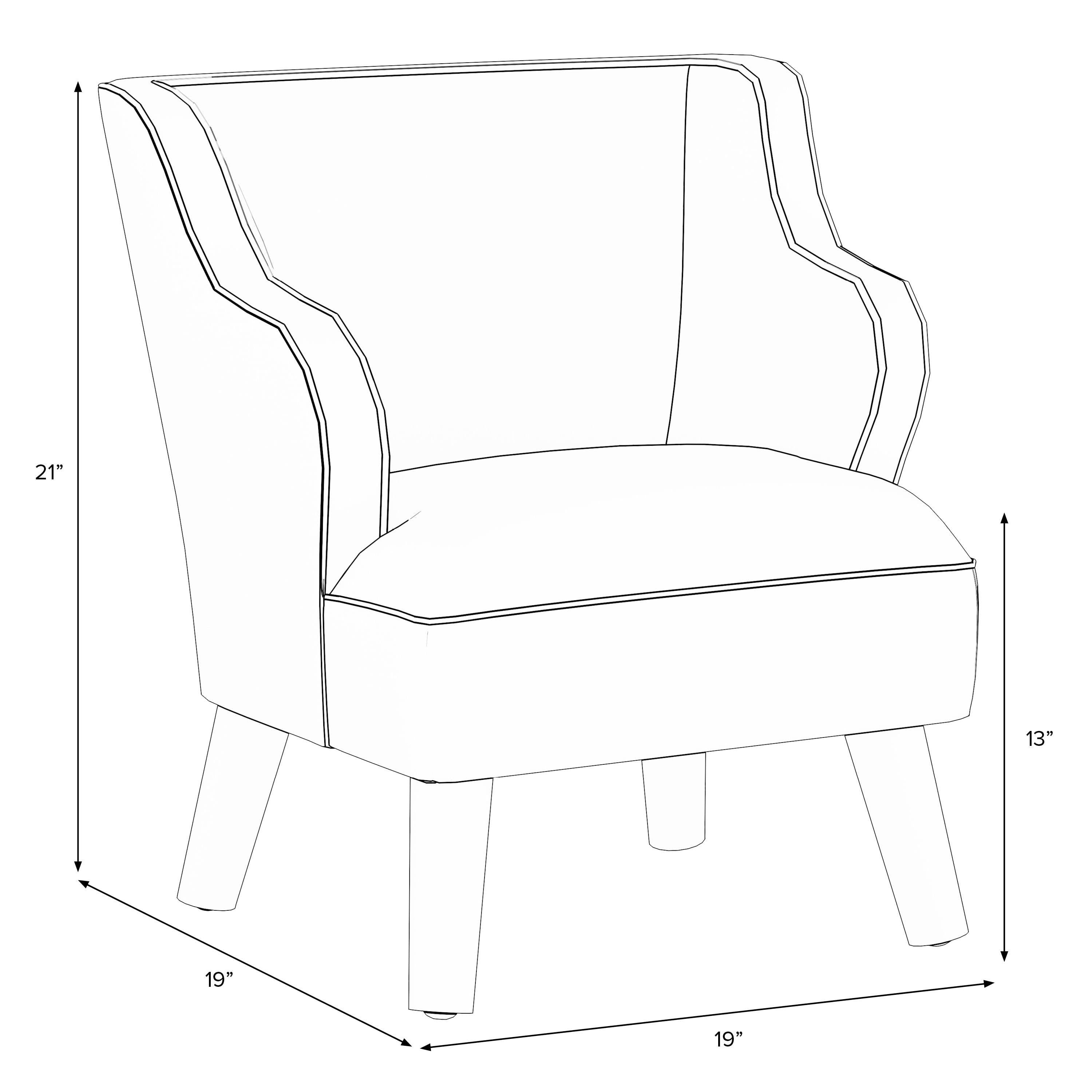 Red Plaid Kids Accent Chair Z2885