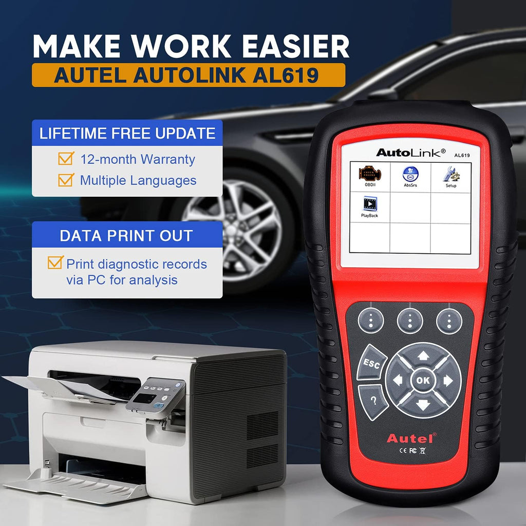 OBD2 Scanner with ABS and SRS Airbag Diagnostic O722