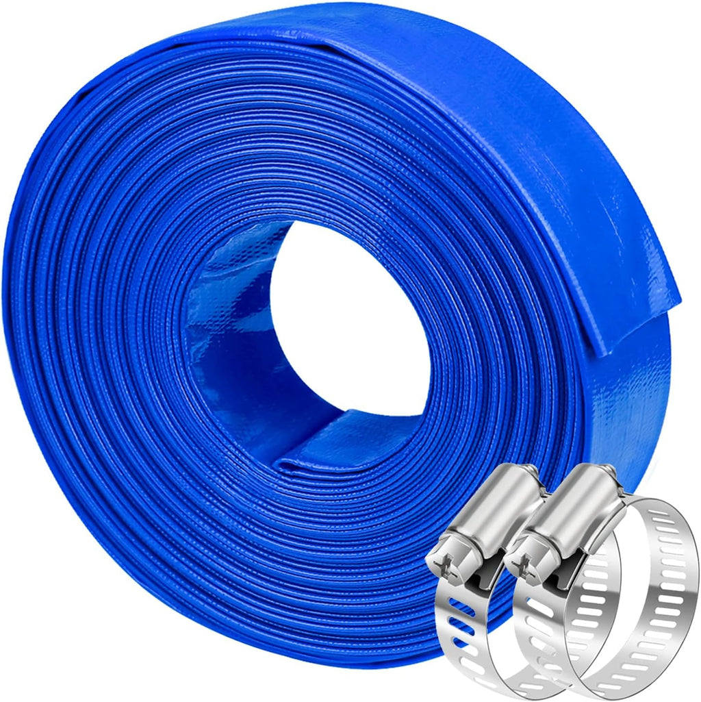 1.5 Dia x 100 ft Heavy Duty Reinforced Lay Flat Discharge Hose W858