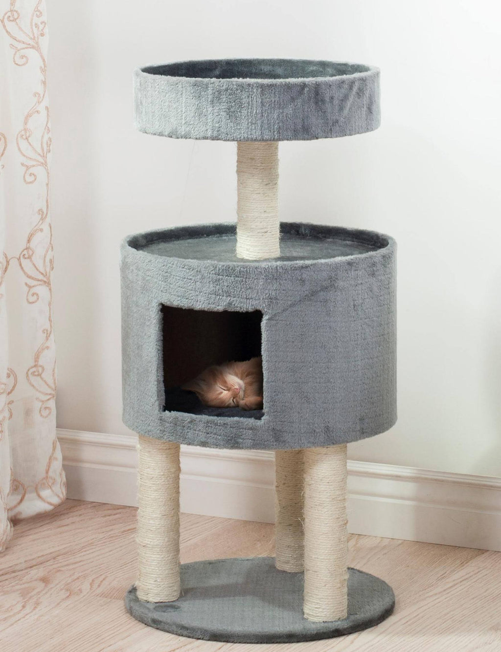Grey Kitty Cat Condo U5998