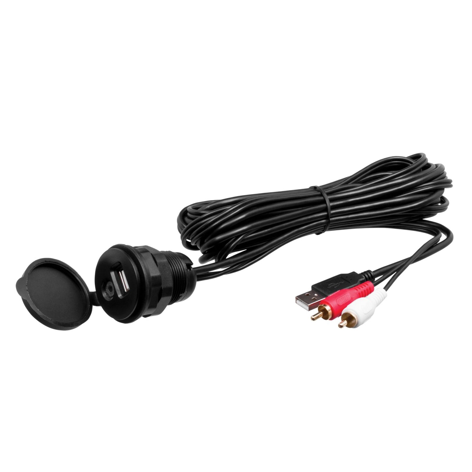 Marine Grade Bluetooth Receiver, 4 x 6.5" Water-Resistant Loudspeakers, AUX Interface Mount, Radio Antenna L8602