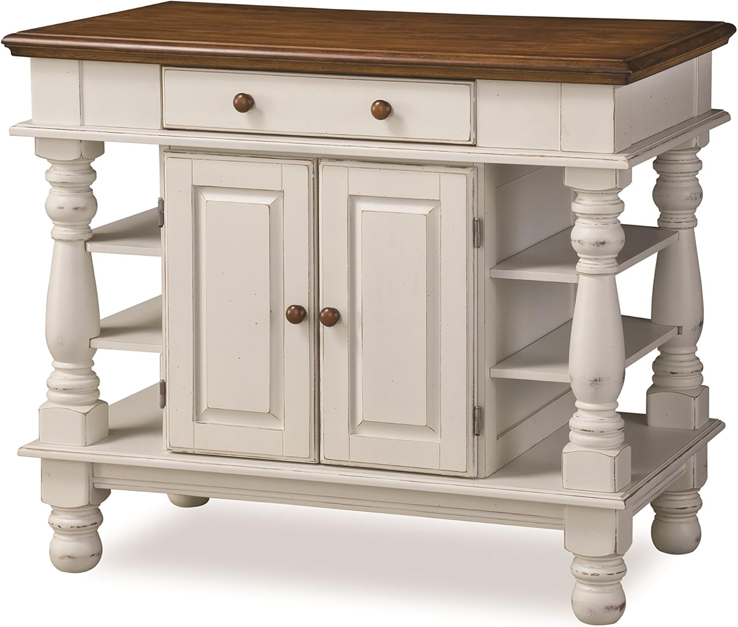 Antique White Kitchen Island Storage Cabinet C31613