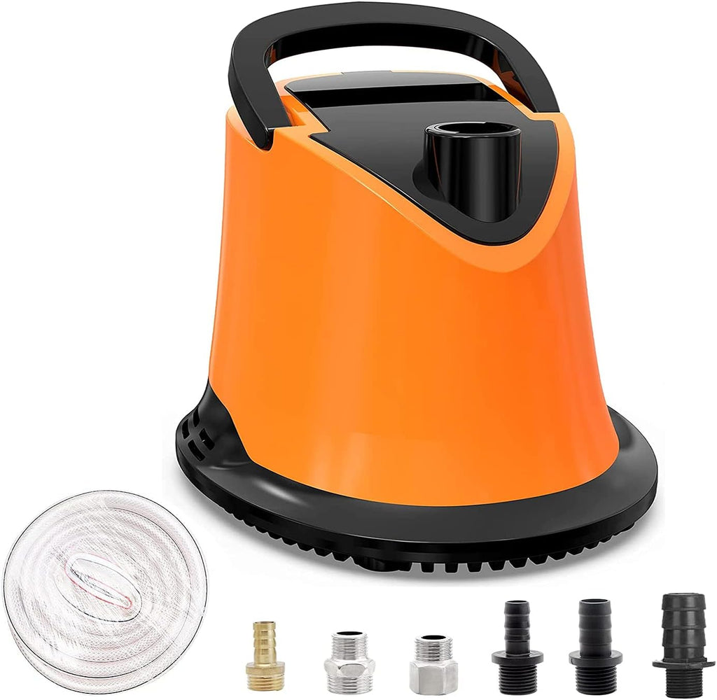 1100 GPH Submersible Water Pump with Adjustable Bottom Filter, Pack of 2 D374630