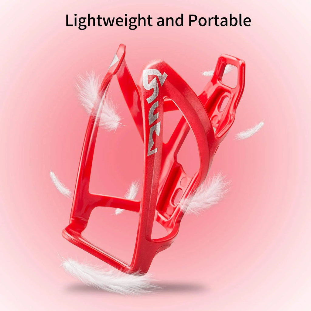 Red 2 Pack Ultralight Plastic Bike Water Bottle Cage B31316