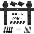 Black Sliding Barn Door Track and Hardware Kit K223