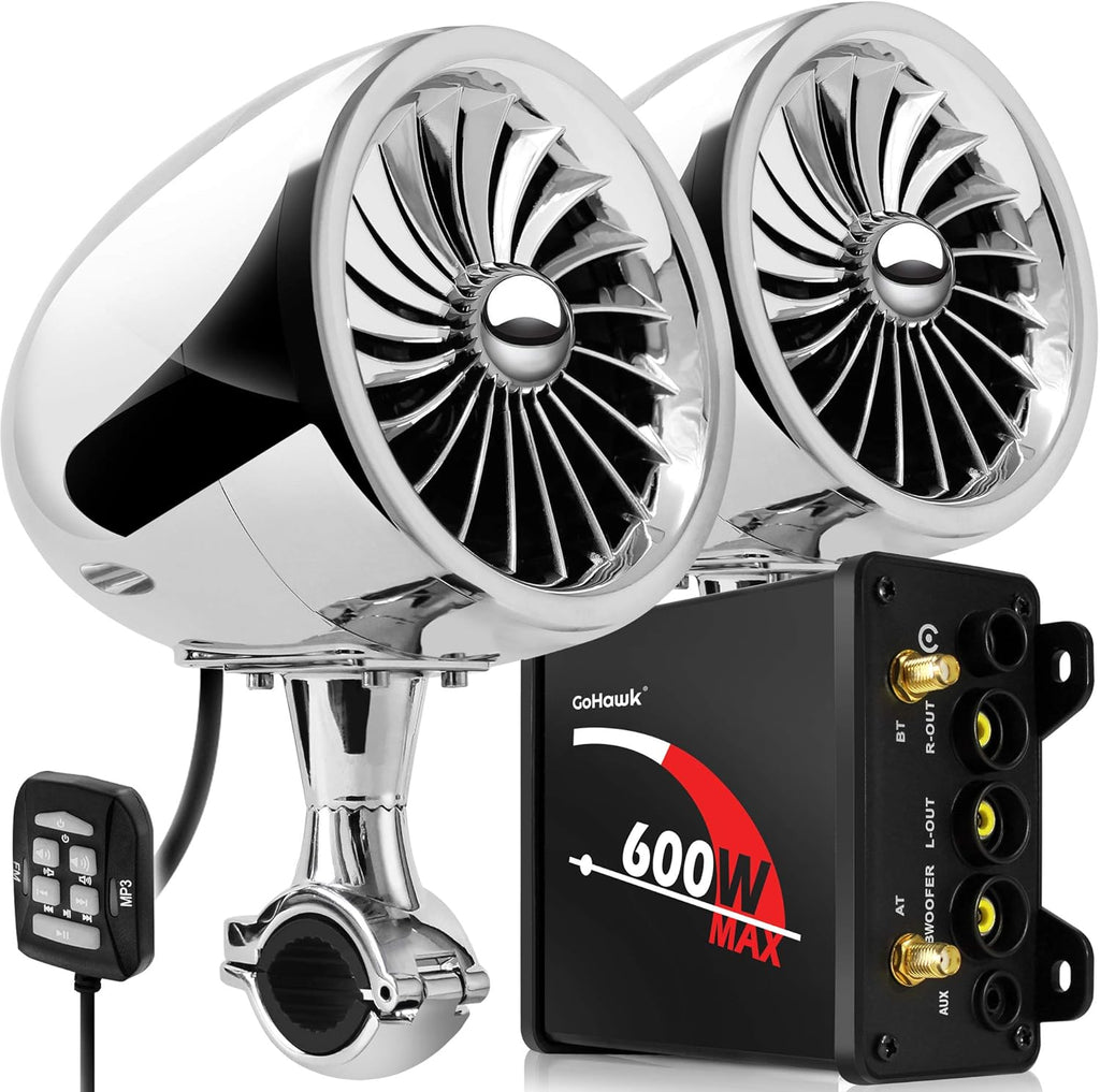 Waterproof Bluetooth Motorcycle Stereo Speakers Audio System Q879