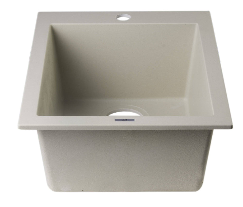 17x22 Drop-in Rectangular Granite Composite Kitchen Prep Sink W358