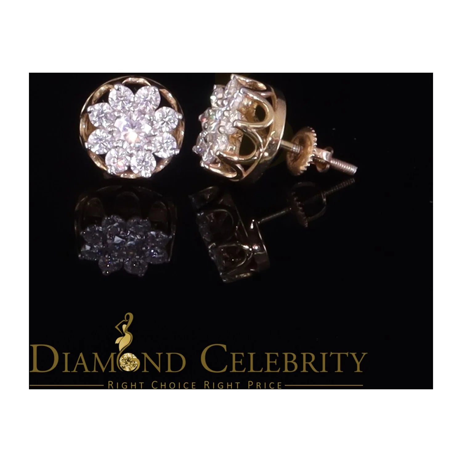 925 Silver Floral Stud Earrings E3919