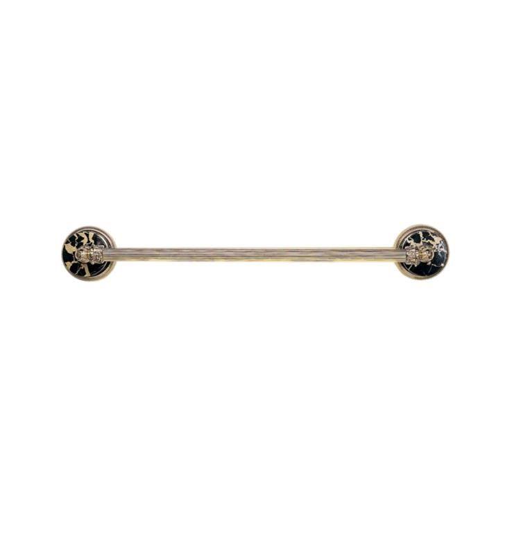 Antique Copper Towel Bar with Black Marble Q345
