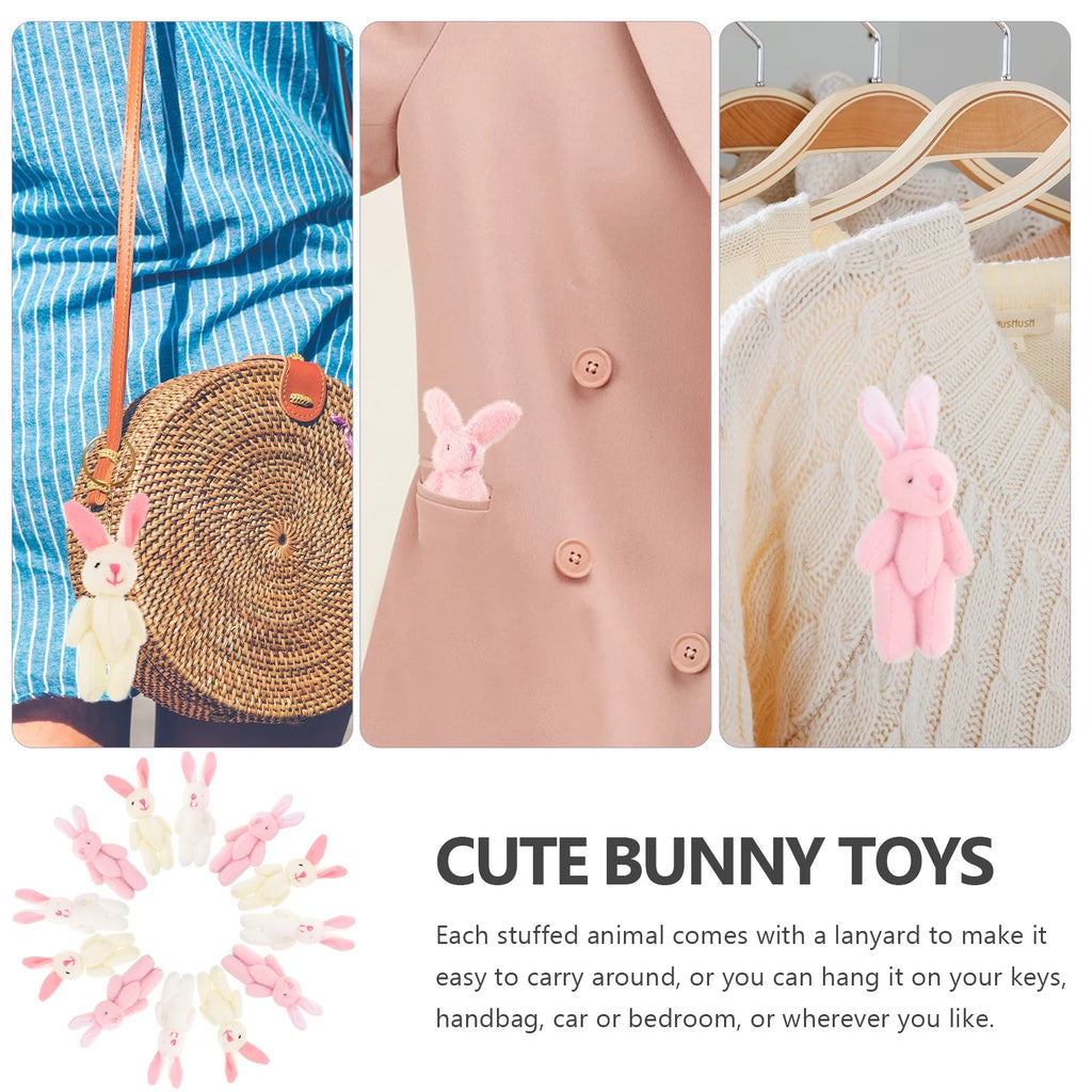 45 Pcs Mini Bunny Plush Toy O3053