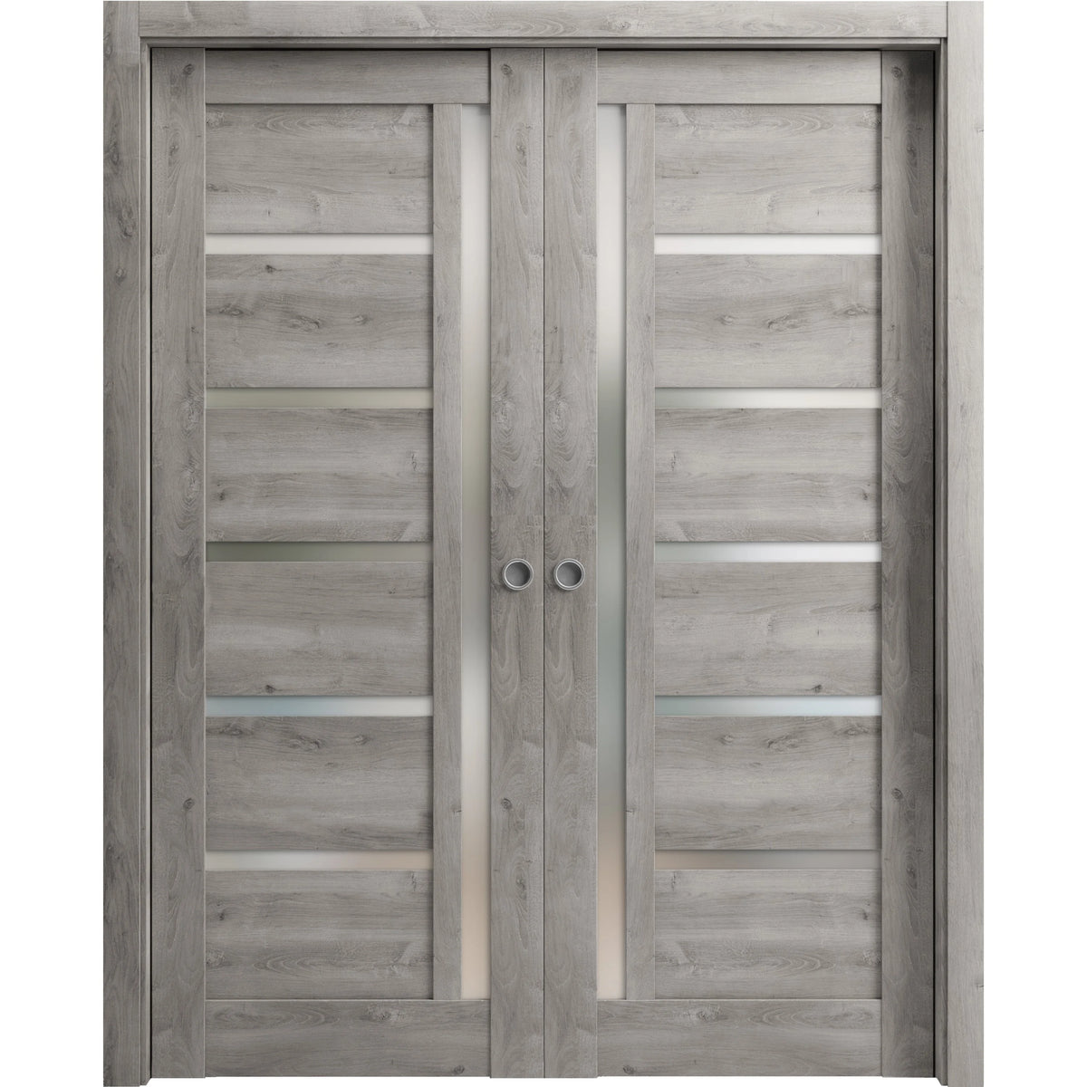 Sliding French Double Pocket Doors 60 x 80 inches Solid Wood Interior Doors X204