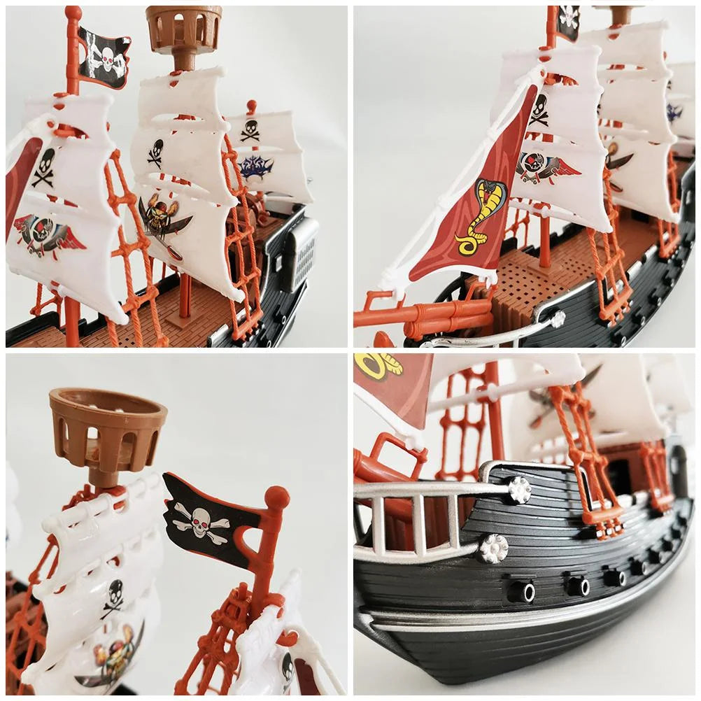 Pirate Ship Pretend Toy Model for Kids N8731