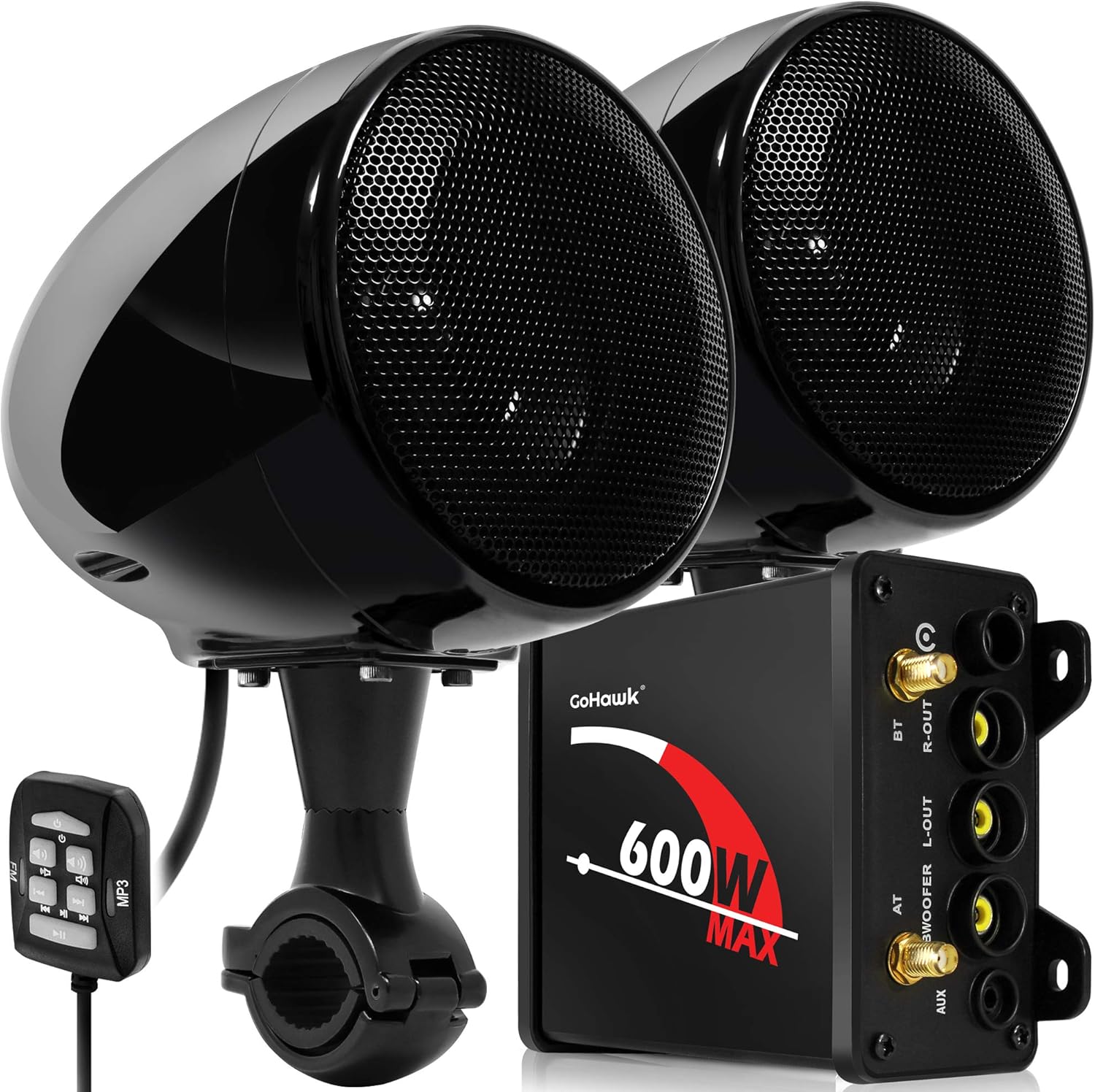 Waterproof Bluetooth Motorcycle Stereo Speakers Audio System Q879