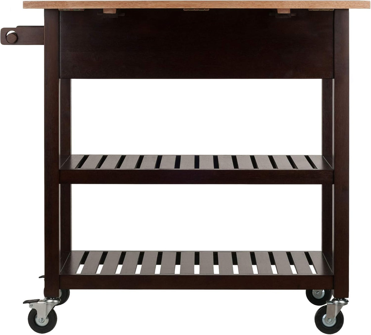 Cappuccino/Natural Kitchen Cart H29047