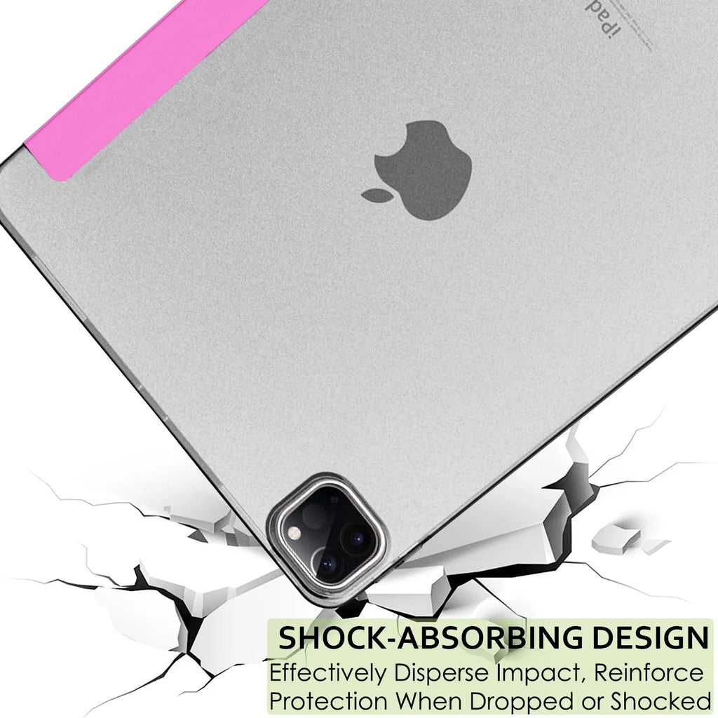 Pink iPad Pro 12.9 Inch Case with Sleep Wake Cover Z554
