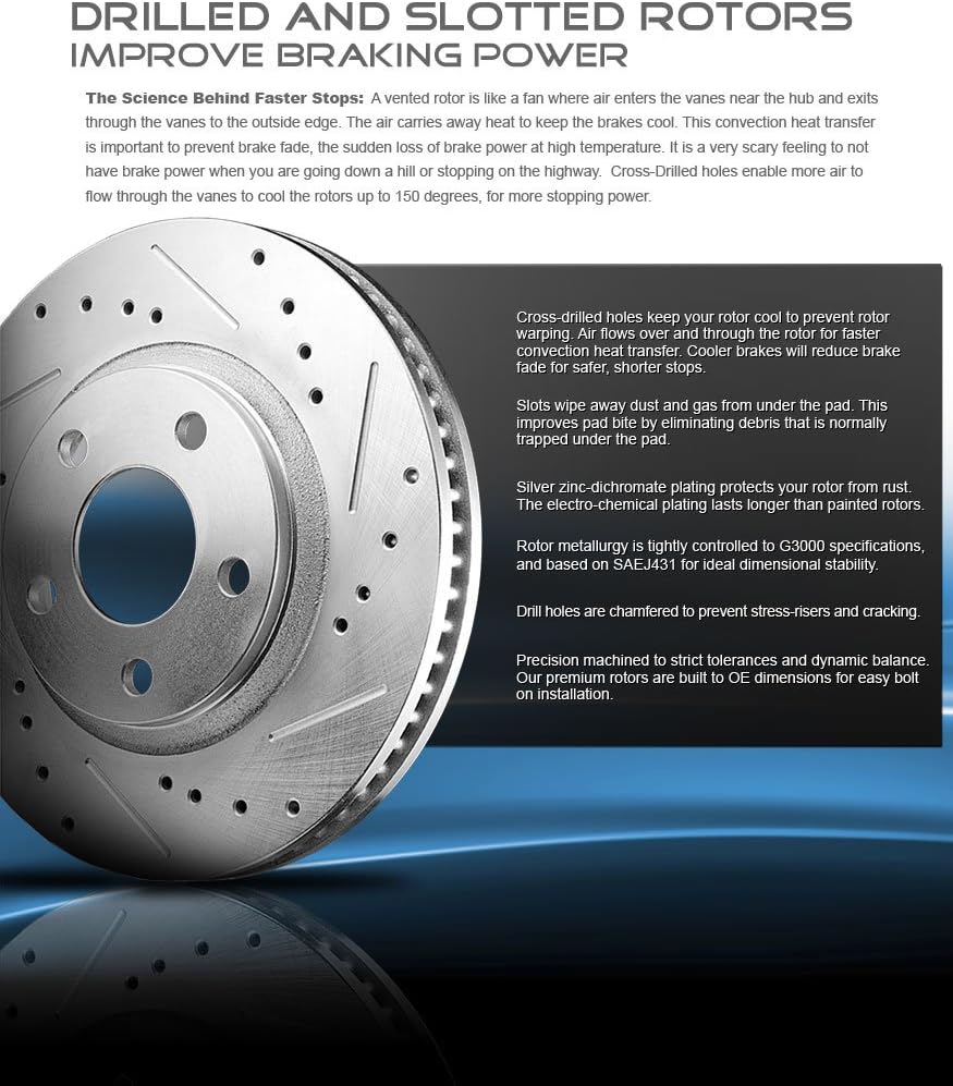 FRONT 326.39mm + REAR 323.2mm D/S 8 Lug Rotors K915809