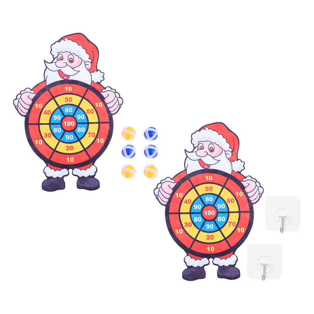 Portable Santa Claus Dart Board Toy Y33906