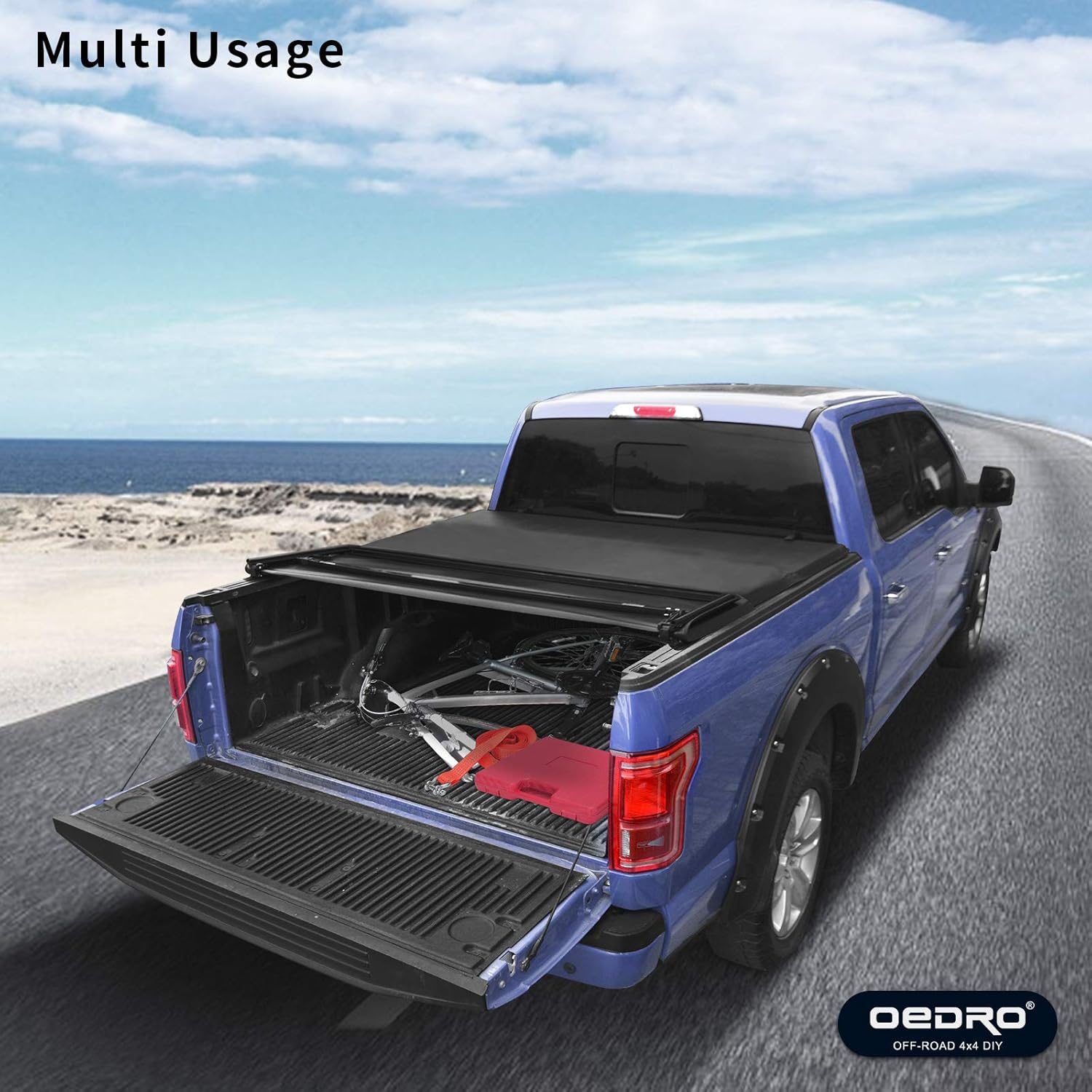 Soft Quad Fold Tonneau Cover Truck Bed Cover D7884
