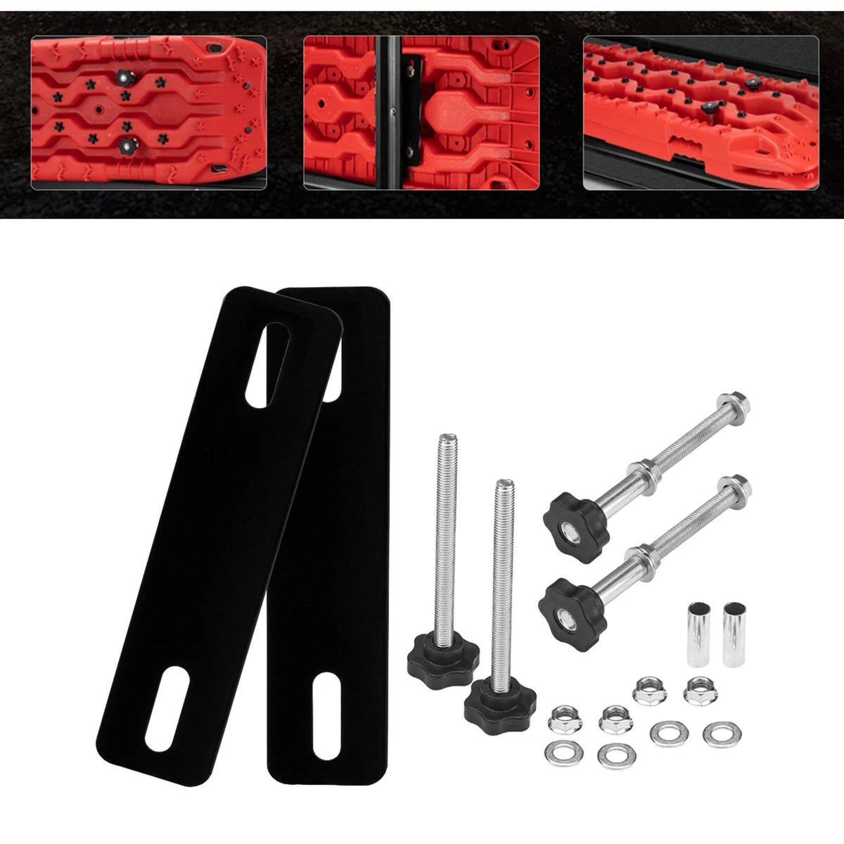 Recovery Board Mount Tracks Car Van Mounting Fitting Set Roof Rack Accessories G330117