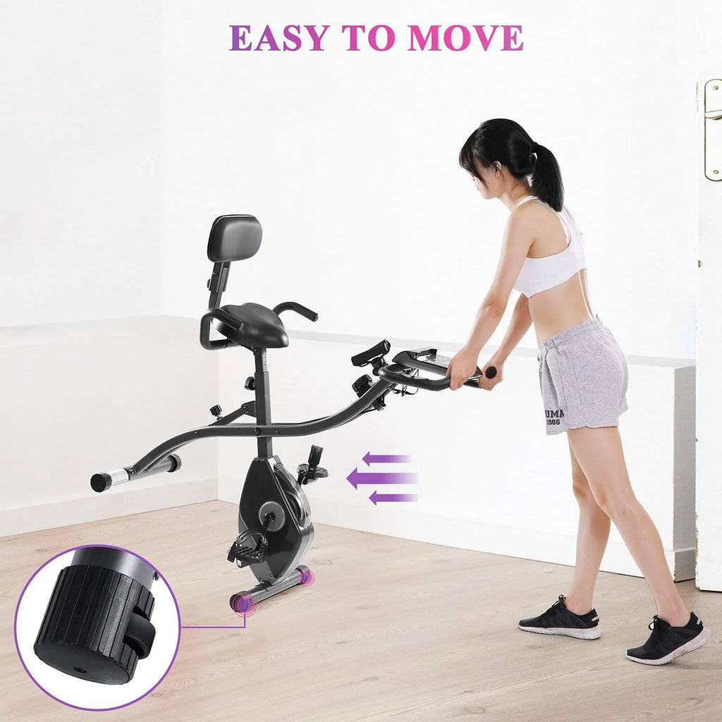 Magnetic Upright Exercise Bike with Pulse Sensor LCD Monitor Z8614