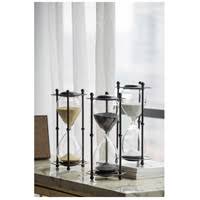 Black Hourglass Sand Timer in Stand O986895