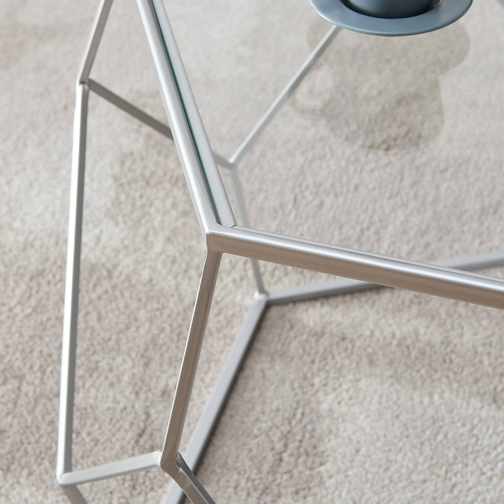 Gold Geometric Coffee Table H138