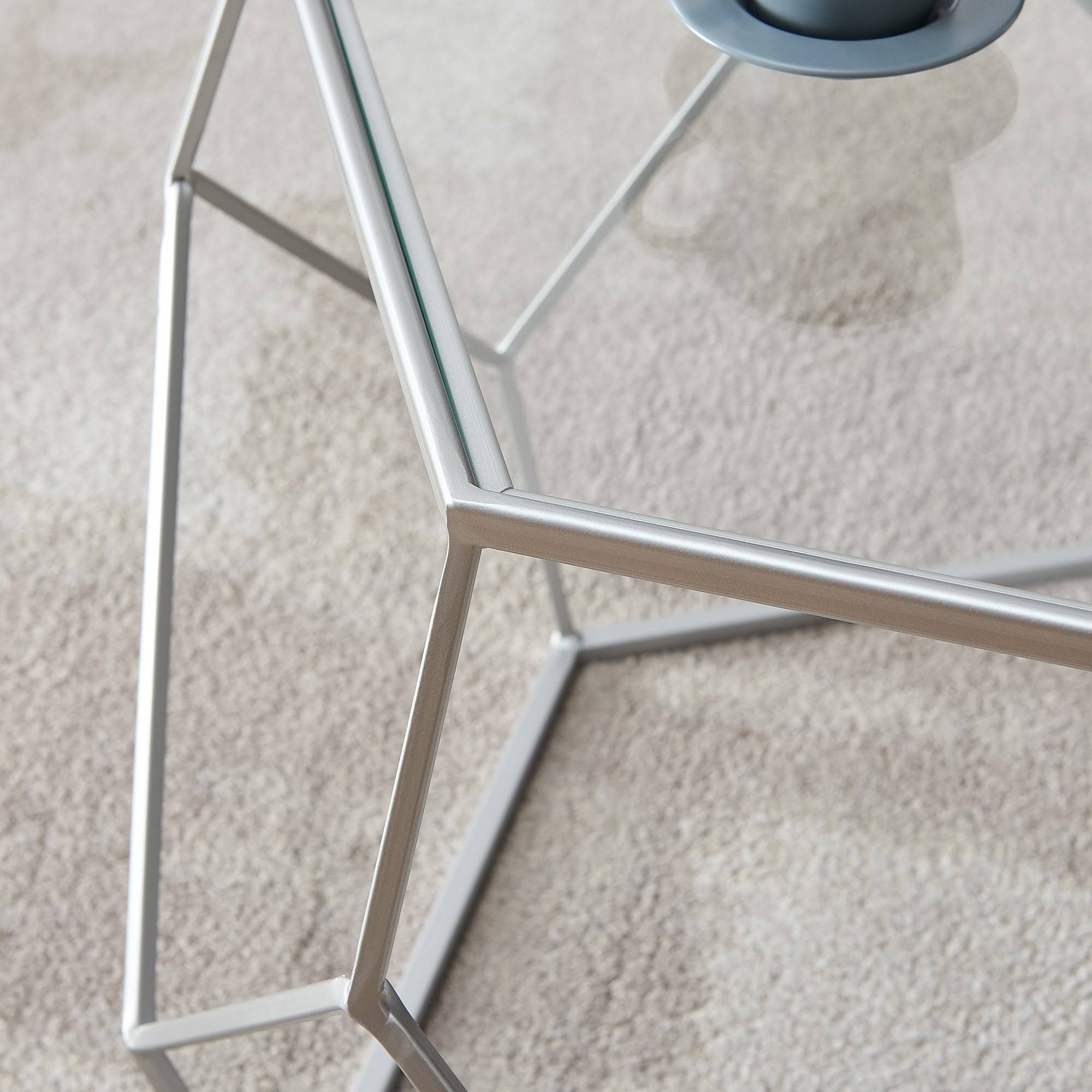 Gold Geometric Coffee Table H138