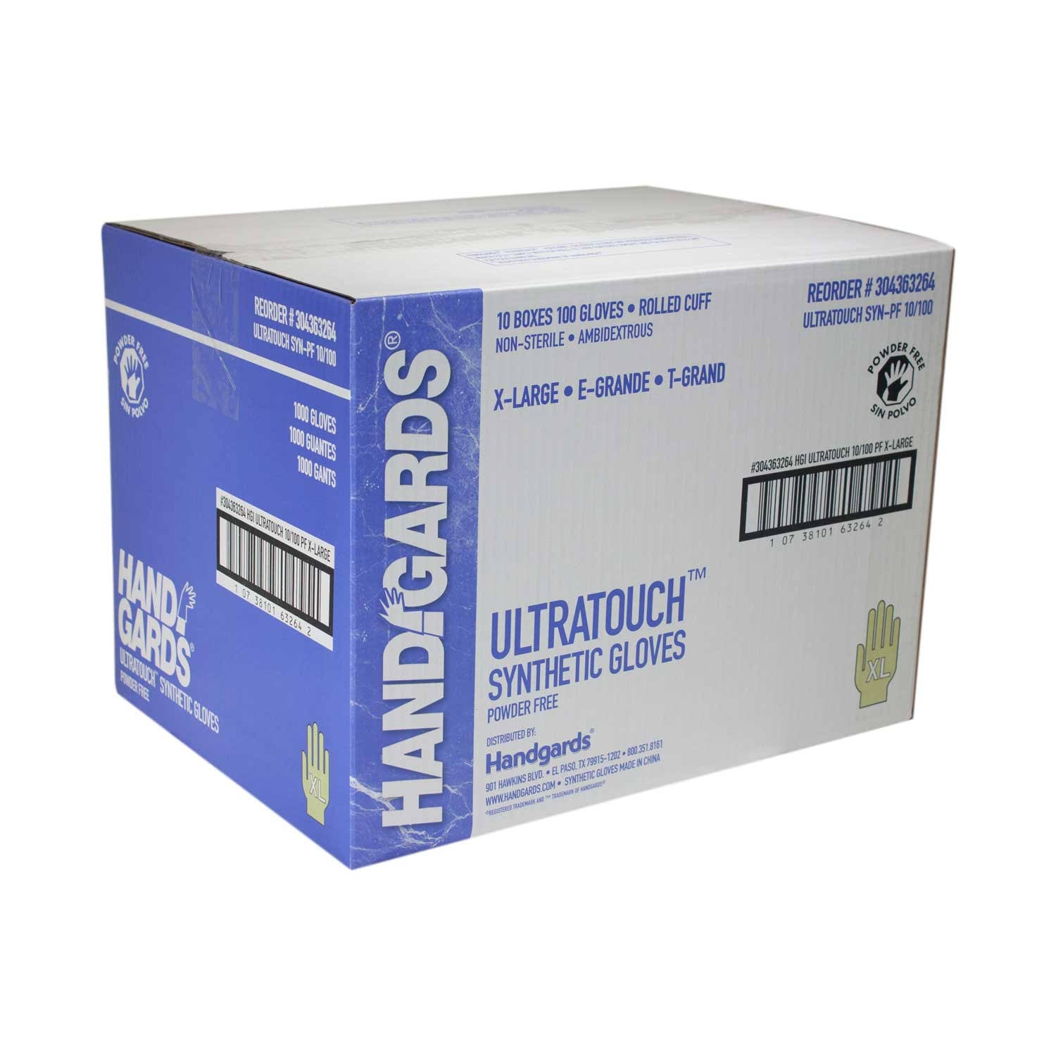 UltraTouch Synthetic Blurple Extra Large Disposable Glove E881