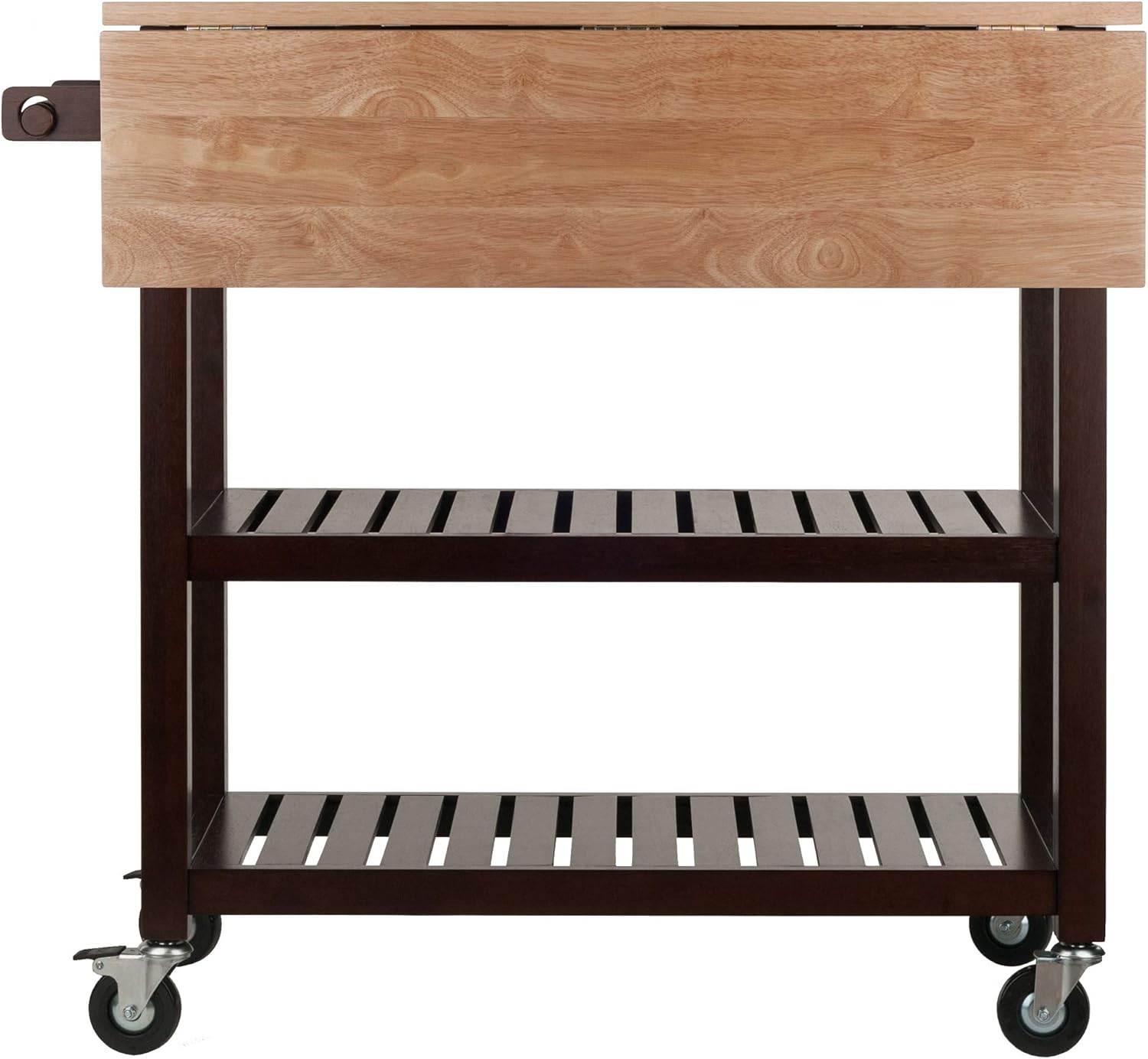 Cappuccino/Natural Kitchen Cart H29047