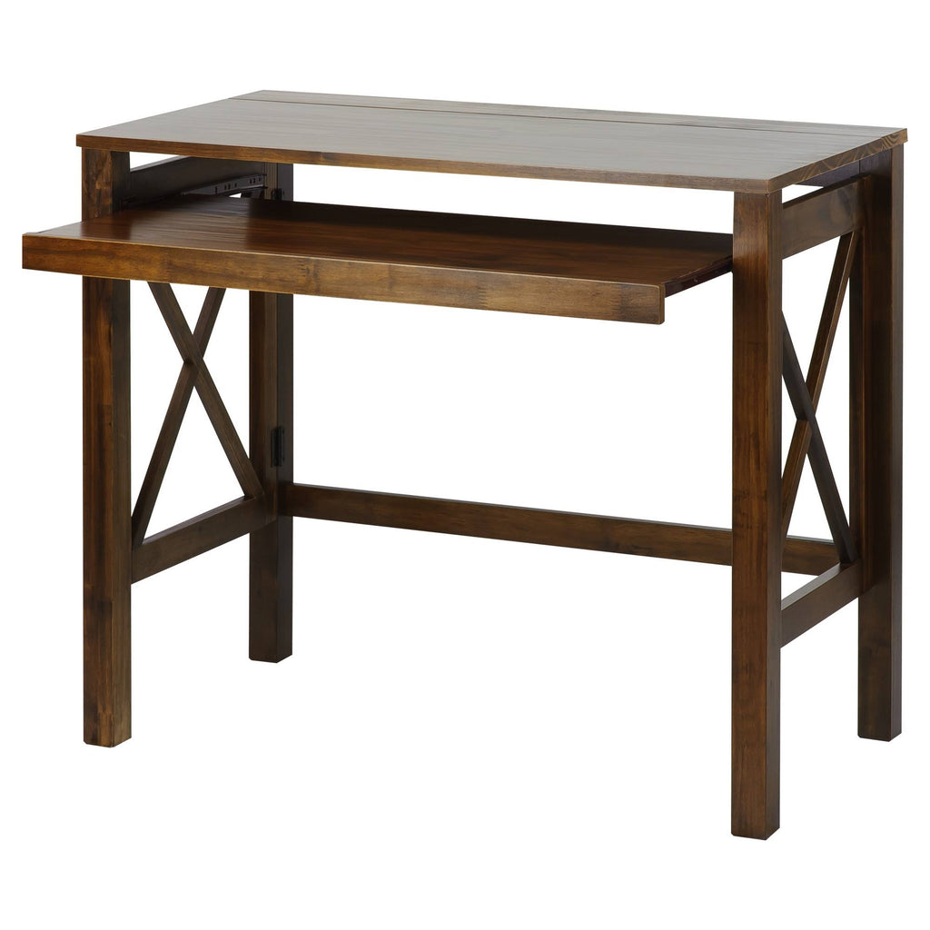 Warm Brown Folding Desk with Pull Out M810301