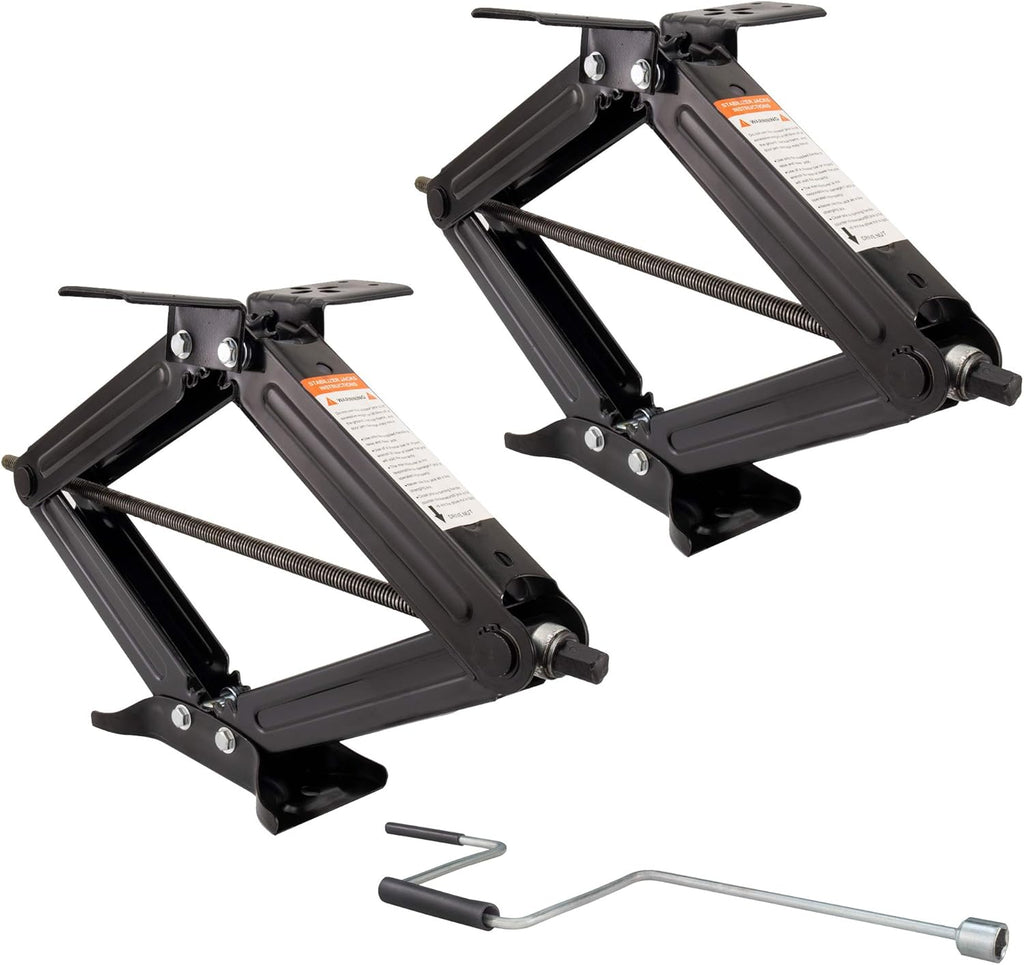 RV 24" Scissor Jack 5000 LB Capacity Heavy Duty Leveling Jack 2 Pack G44747
