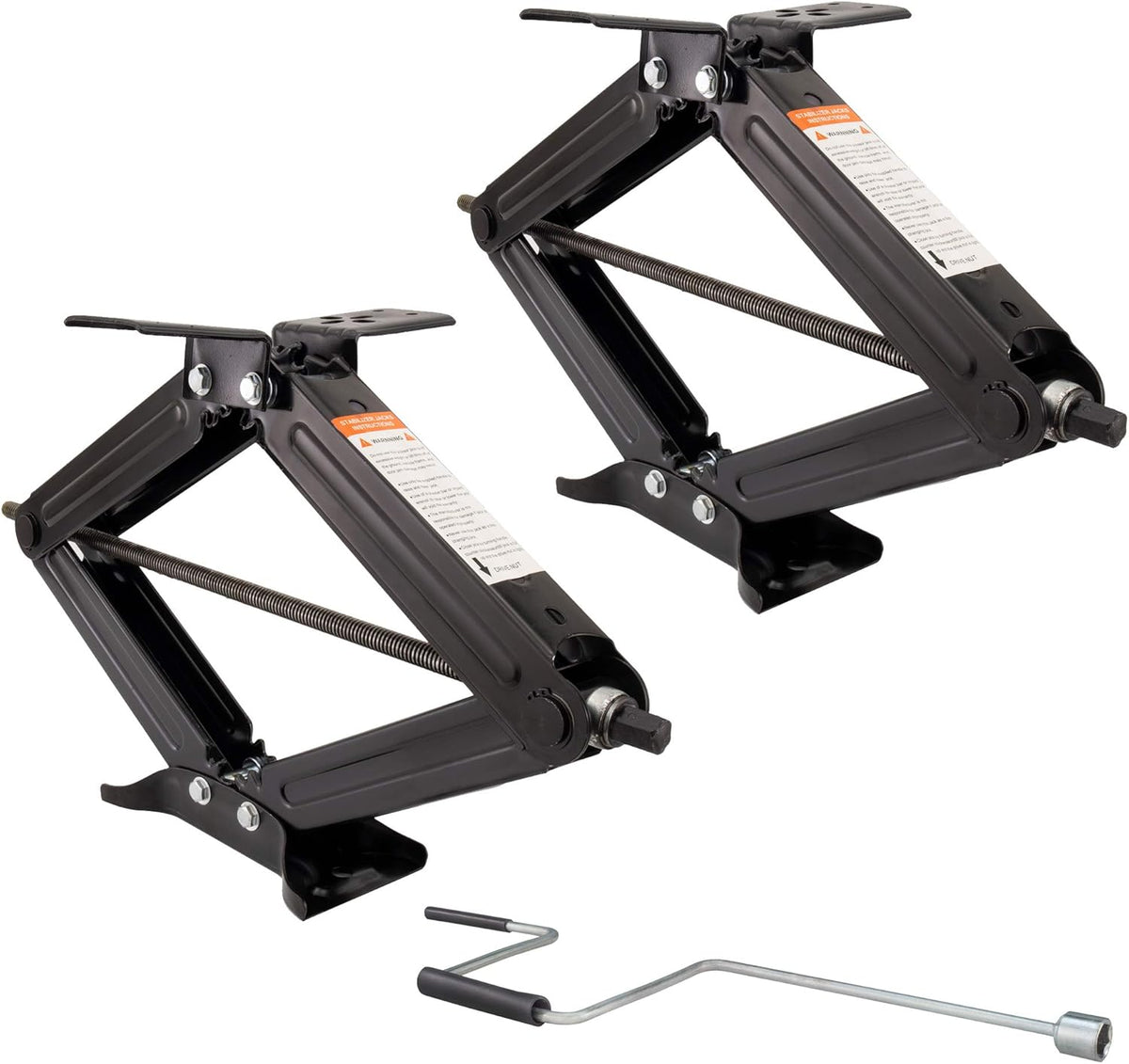 RV 24" Scissor Jack 5000 LB Capacity Heavy Duty Leveling Jack 2 Pack G44747