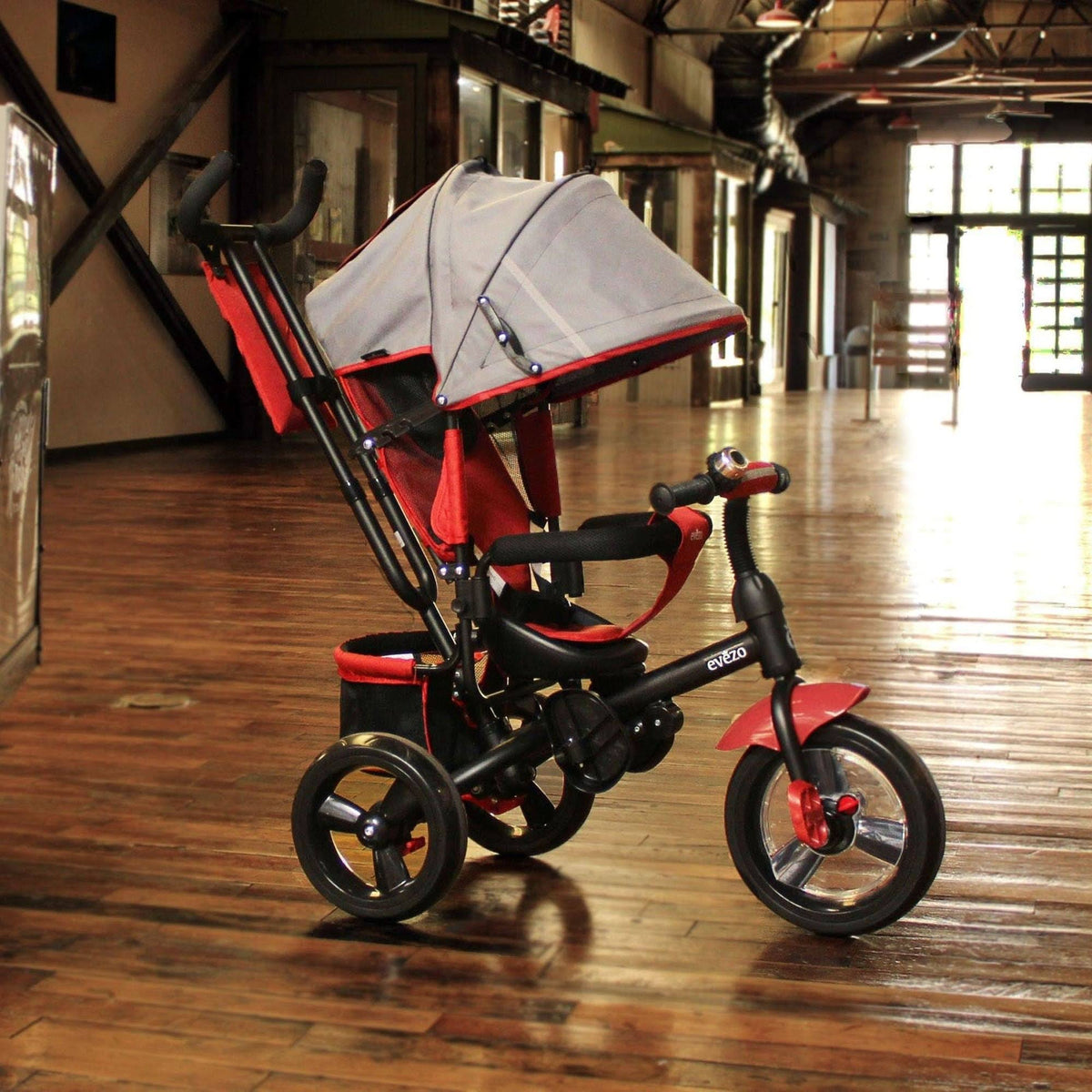 4-in-1 Stroller Trike with Full Canopy (Purple) L4652