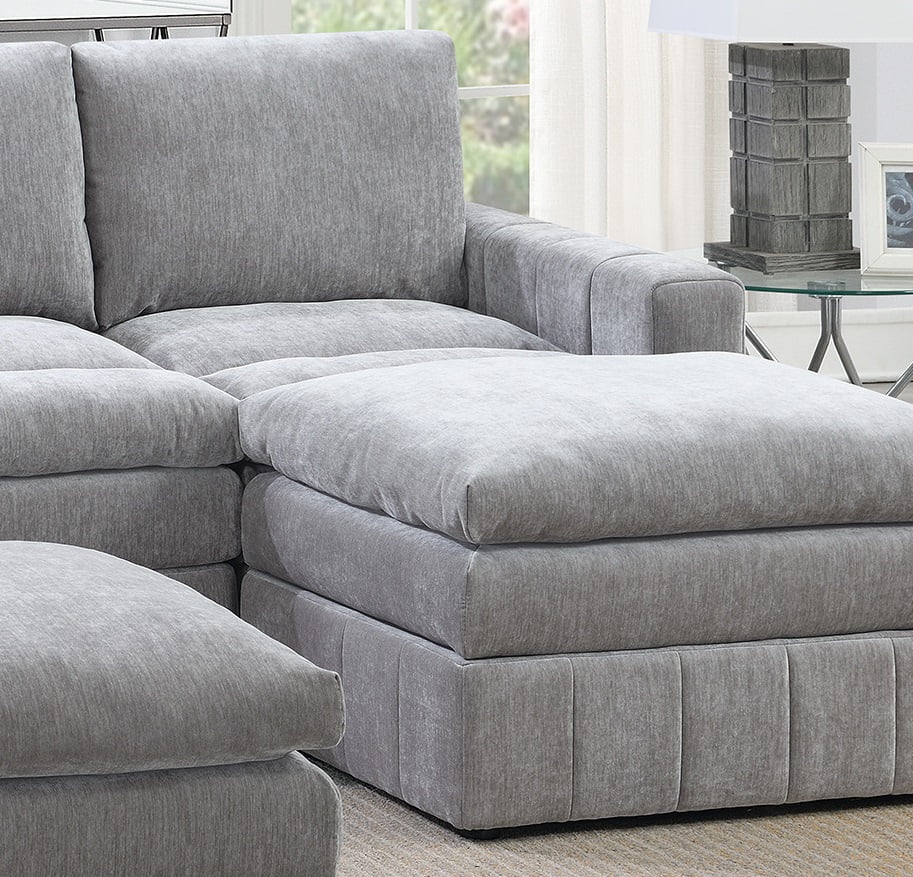 5Pc Modular Sectional Set with Ottoman V822