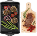 Black Electric Smokeless Indoor Grill with Non-Stick Cooking Surface X937