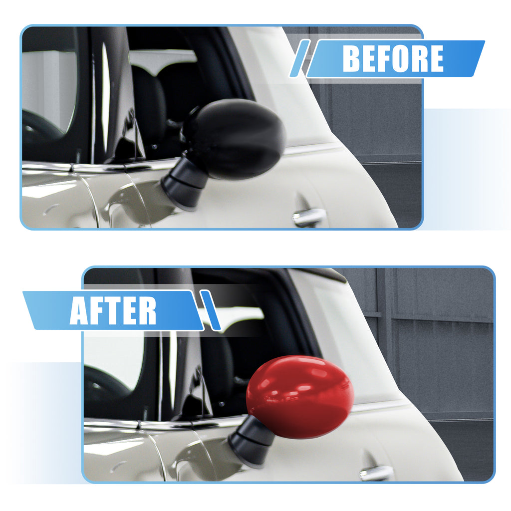 Red Exterior Rear View Mirror Cover with Induction Hole T997359