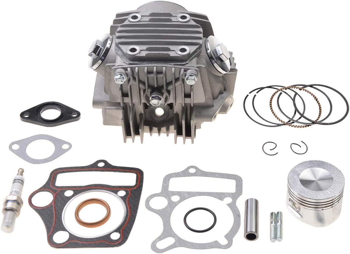 52.4mm Big Bore Cylinder Head 66mm Valves for 110cc ATV Go Kart Dirt Pit Bike Pack of 2 F62118