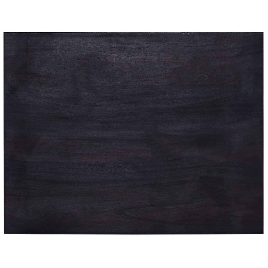 Black Solid Mahogany Wood Chest of Drawers H87335