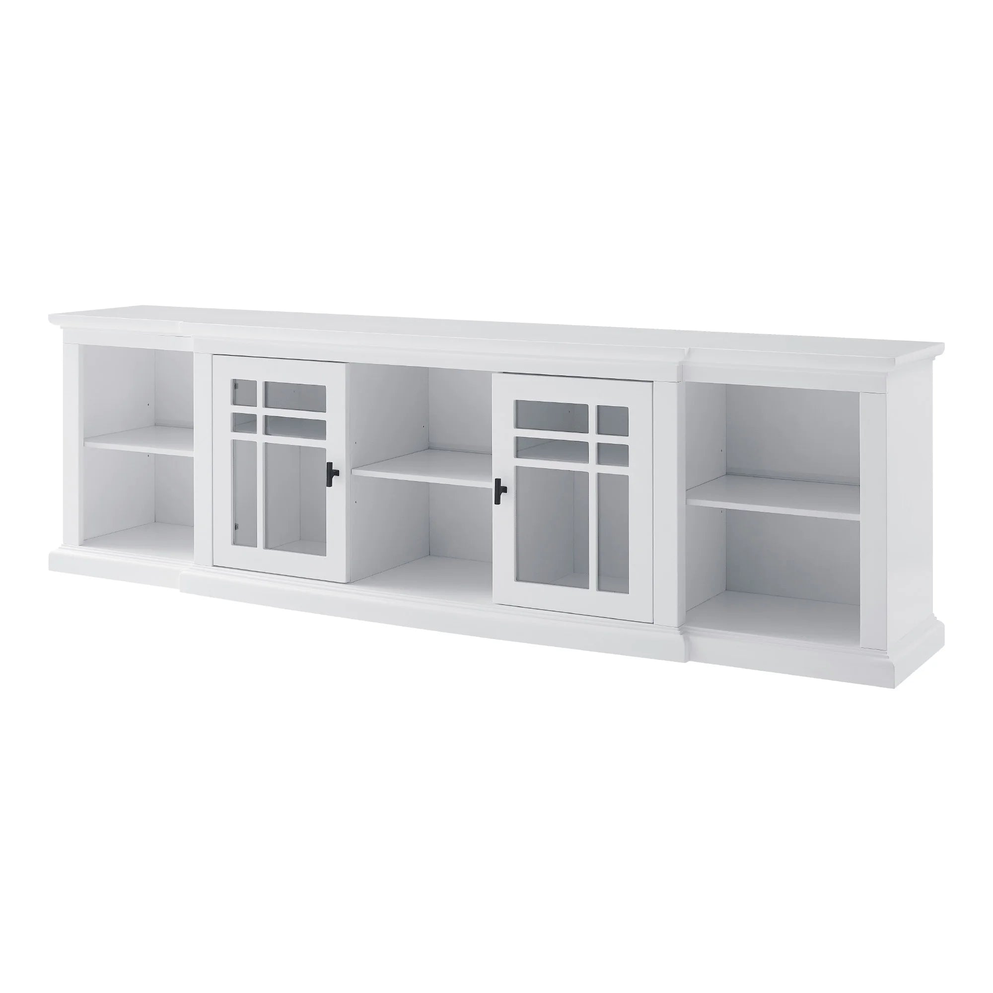 White Glass-Door TV Stand X493791
