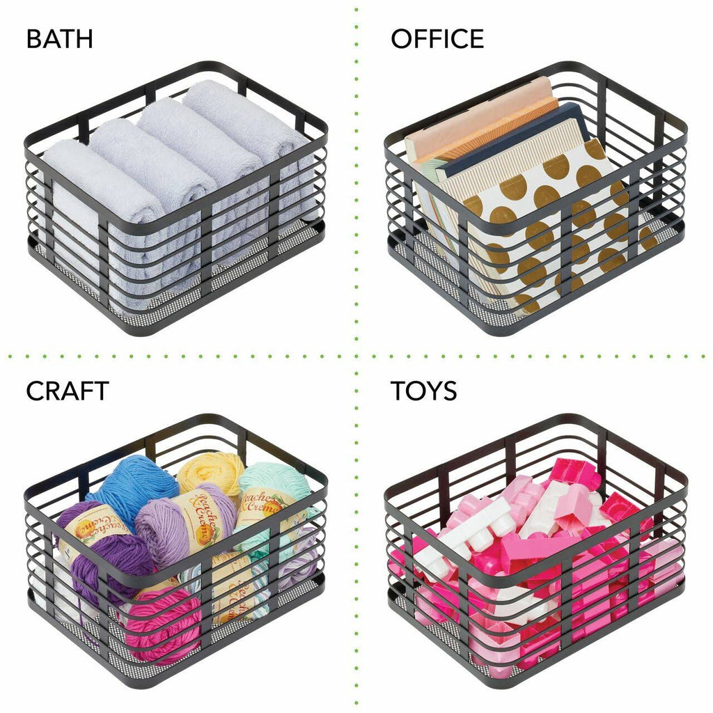 Metal Wire Food Organizer Storage Bin Basket M589875