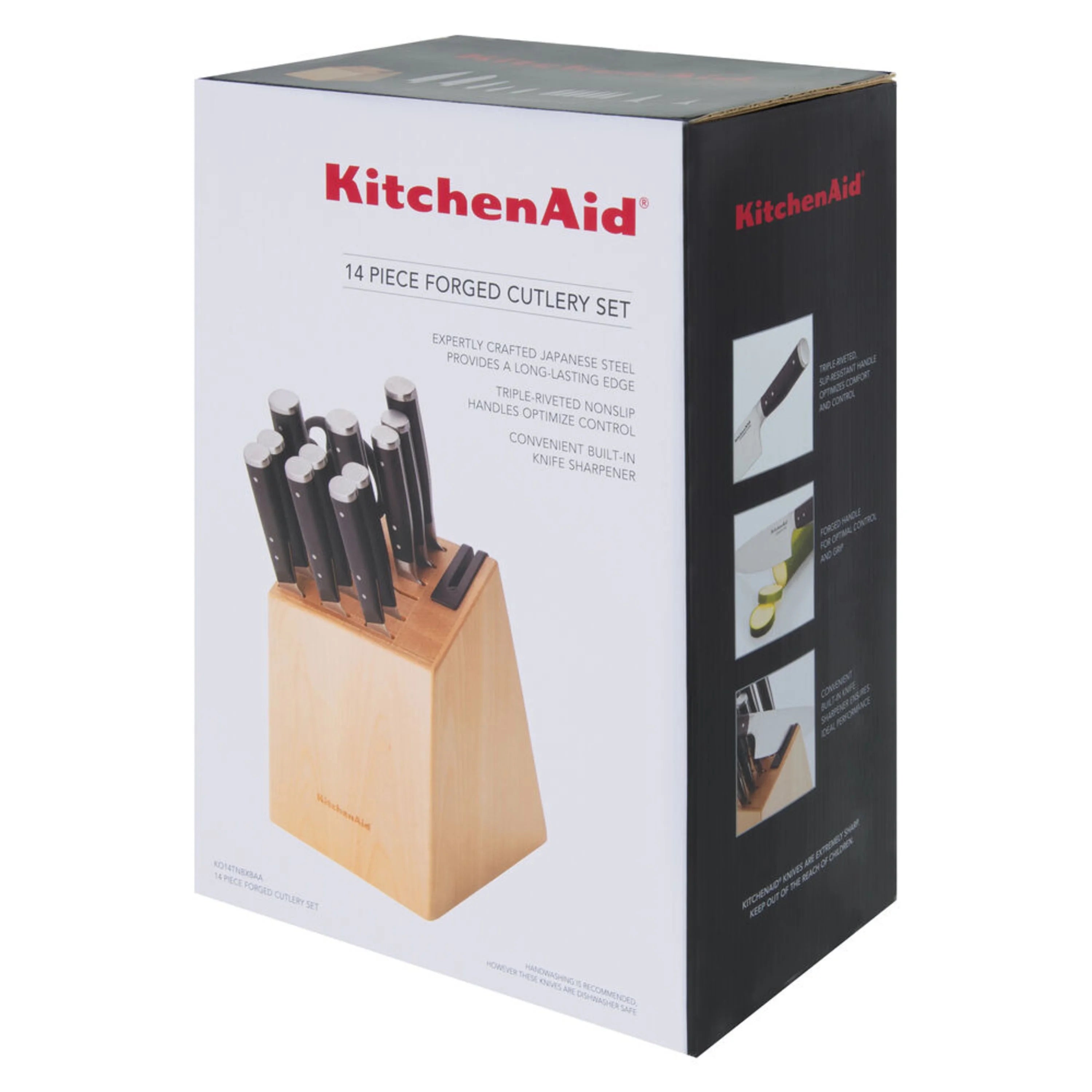 14-piece Forged Knife Block Set with Built-In Sharpener U3500