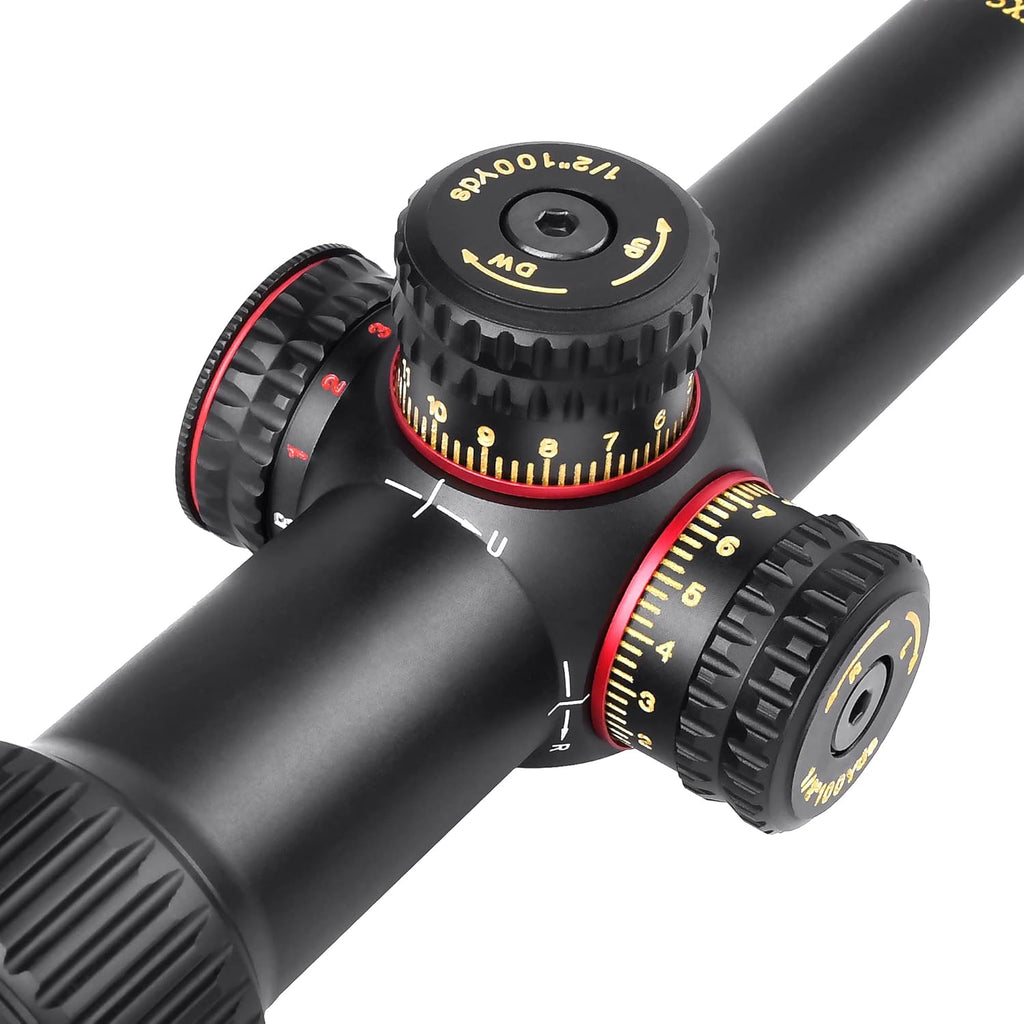 1-5X24 FFP Scope with Red/Green Illuminated Reticle and Scope Mount I1733