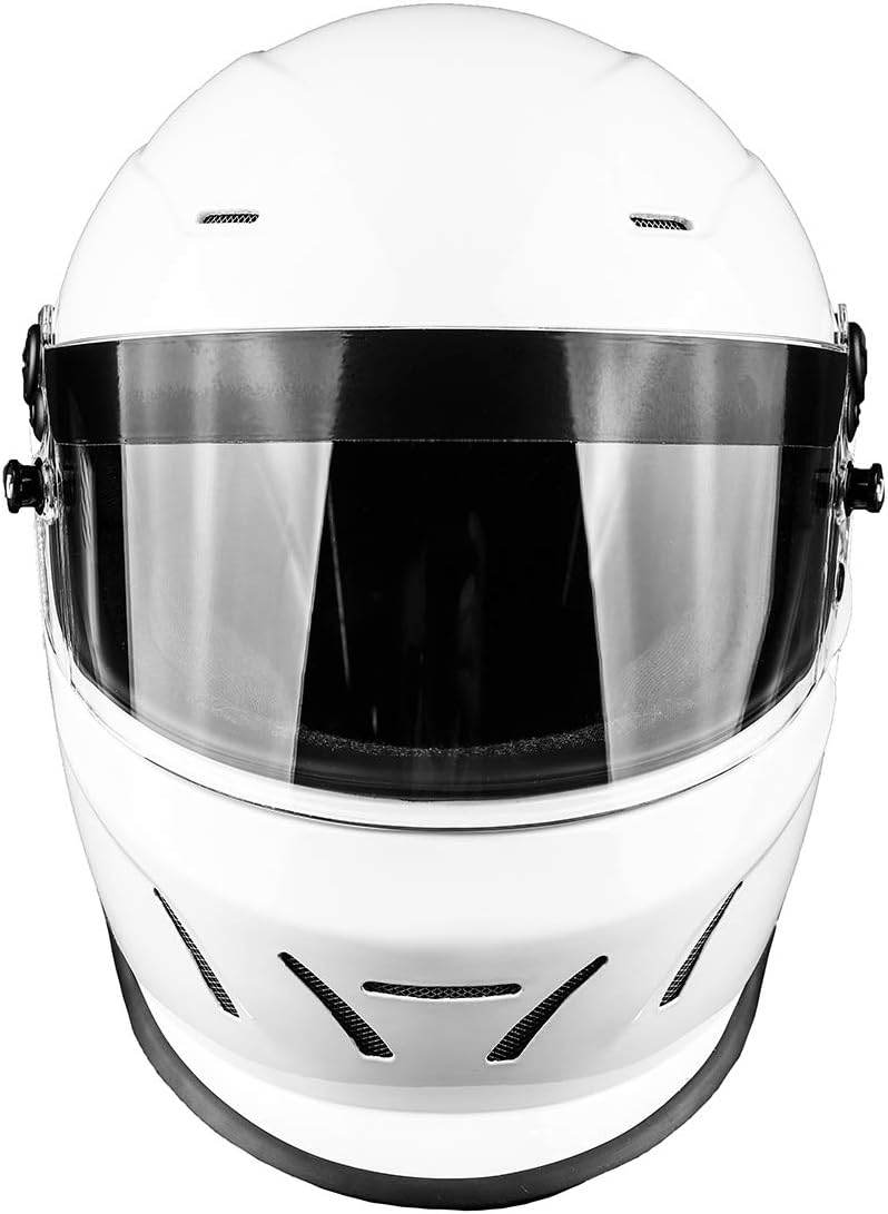 Snell SA2020 Full Face Racing Helmet (Silver, 2XL) M391768