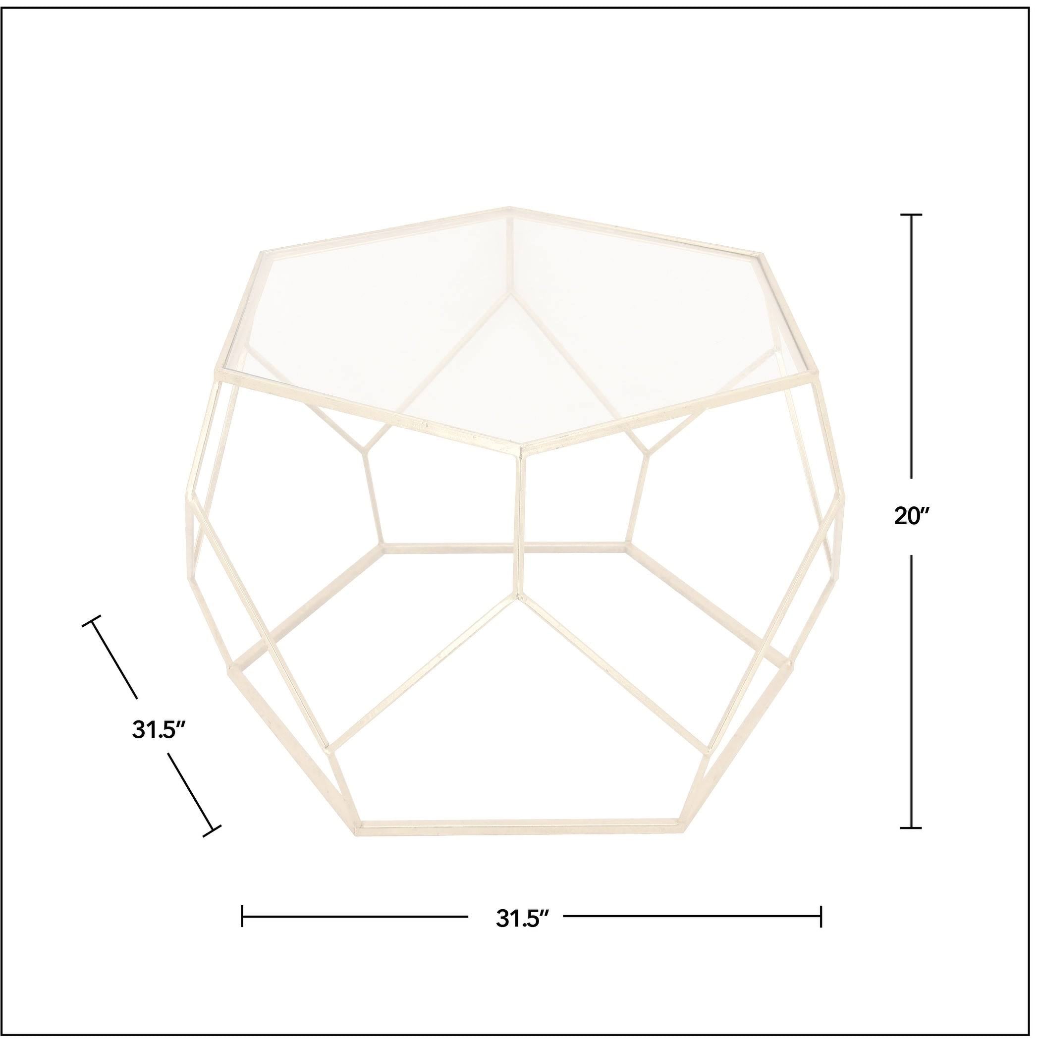 Gold Geometric Coffee Table H138