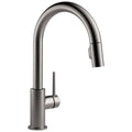 Black Stainless Single Handle Pull-Down Kitchen Faucet Y6929