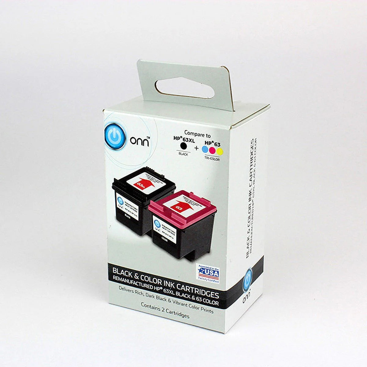 Remanufactured HP 63XL Black/63 Color Ink Cartridge T39650